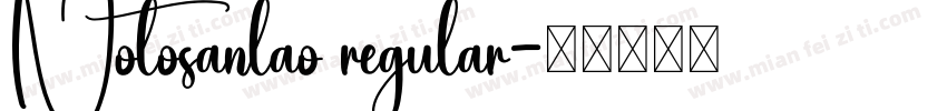 Notosanlao regular字体转换